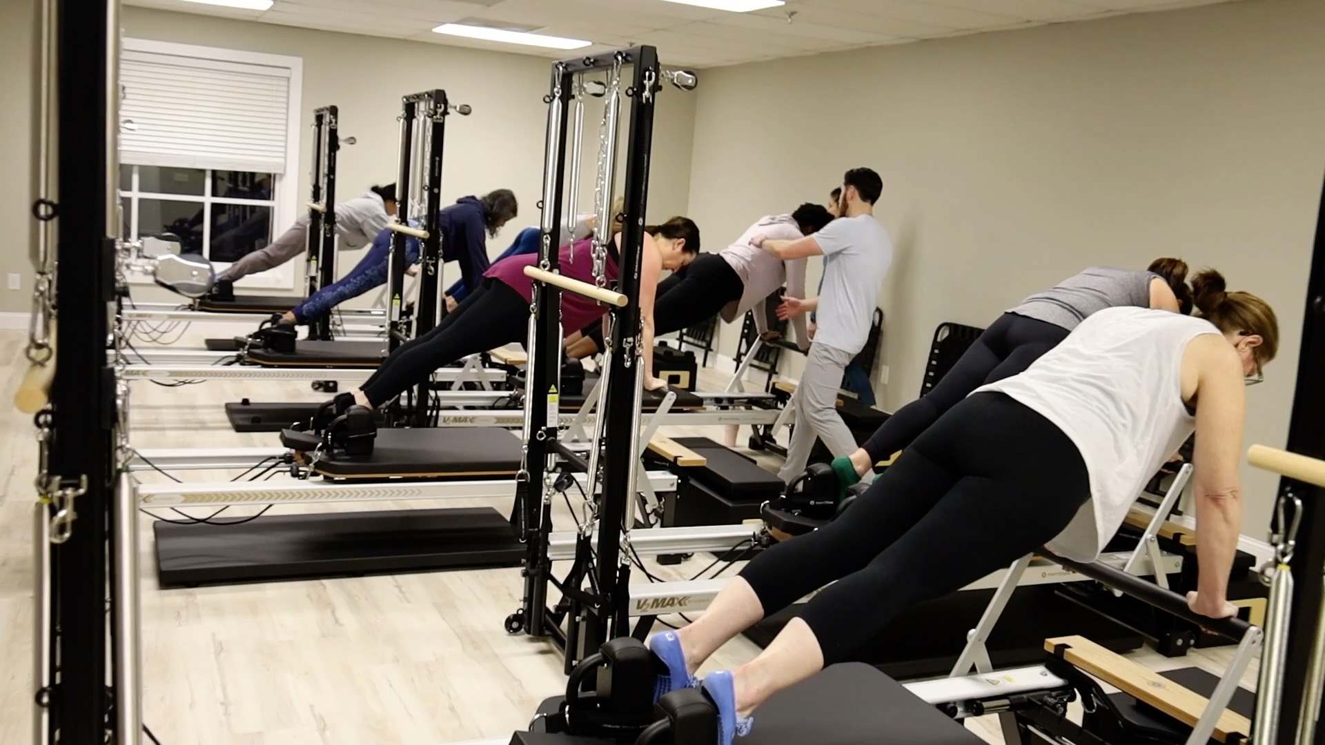 Reformer Pilates equipment at The Core Connection