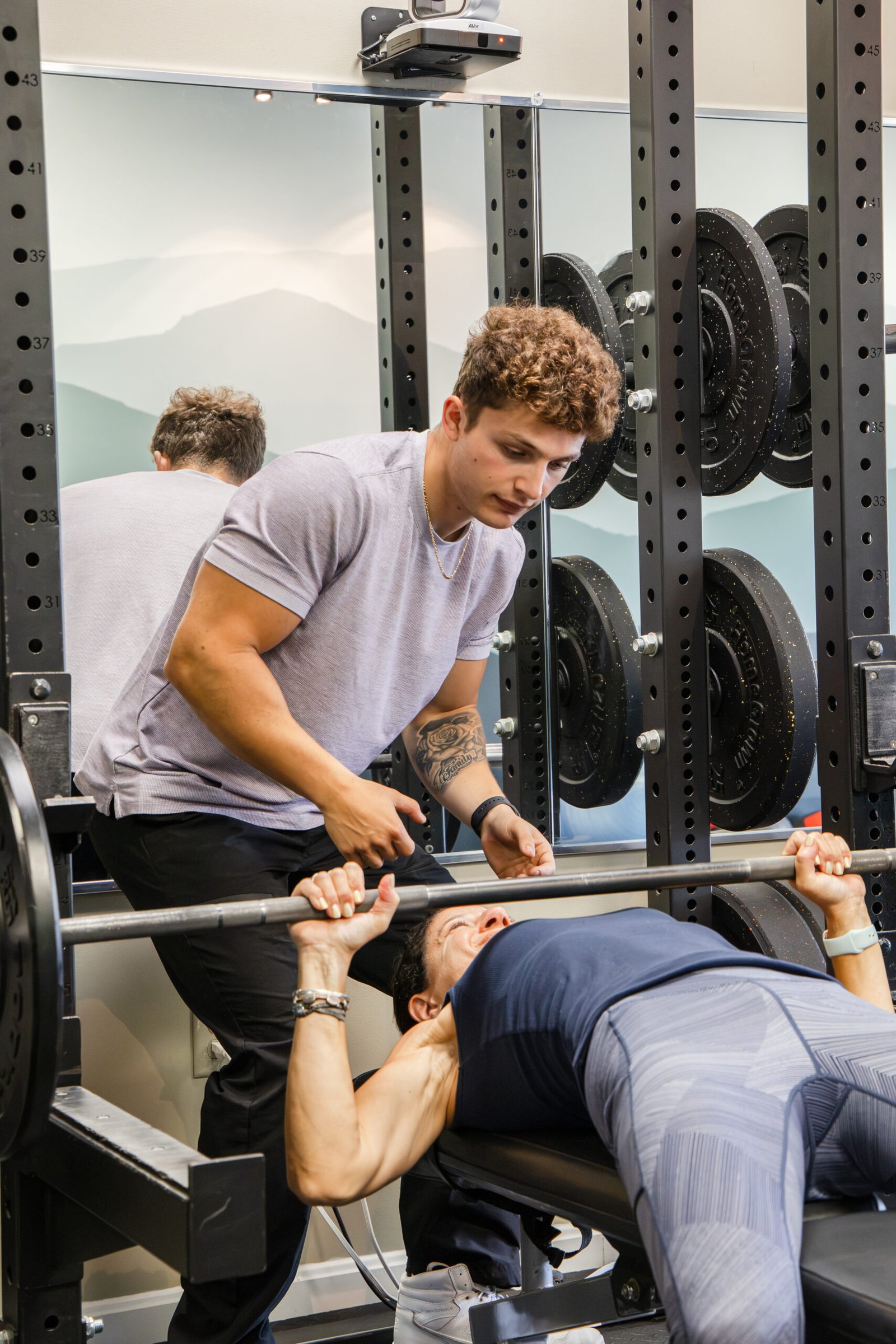 Personal trainer coaching a client at The Core Connection